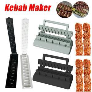 케밥 프레스 플라스틱 수동 몰드 고기 가정 꼬치 컴패니언 바베큐 가능한 기계 재사용