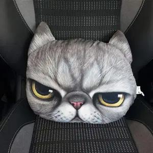 X-DOLLS S4Q4F0P2 차량용 허리쿠션 XD205K그래이냥이