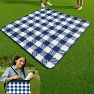 하이스트림 기어 피크닉 담요 방수 접이식 2-in-1 매트와 가방 대형 야외 비치 여행 캠핑 공원 또는 가족용