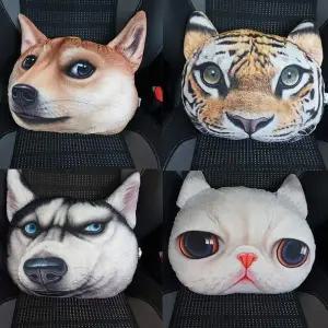 X-DOLLS P2B7W6F4 차량용 허리쿠션 3d동물시리즈 음전