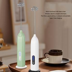 전동 우유 거품기 휴대용 커피 무선 핸드헬드