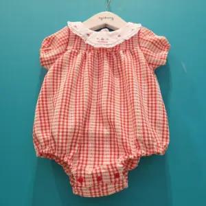 CB01 26SS 샤샤 체크 반팔바디수트 26SS 샤샤 체크 반팔바디수트 01T327958