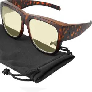 요고 비전 핏 오버 블루 라이트 차단 안경과 컴퓨터 착용 및 리더기