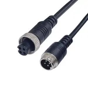 항공케이블 S0E8W5Y8 4핀 (10M) 연장 케이블 M12 CCTV 카메라 영상 버스 트럭 캠핑카 벨톤 SM12