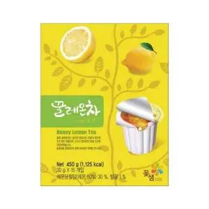 꿀레몬차 H2V1T2X9 30gX15T 꽃샘식품
