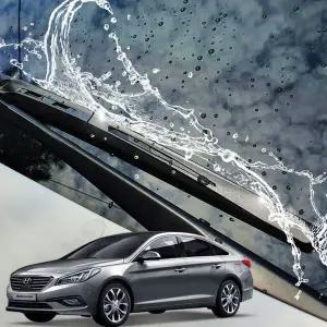 LF쏘나타 V4G3V0M3 발수코팅 실리콘 호환 와이퍼 다된다