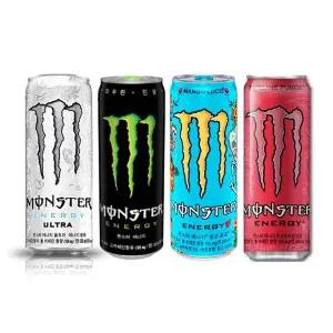 몬스터 Y5T1Z5U4 355ml 24개입 캔 에너지 울트라 그린 펀치 망고 제로 카페인 음료 대용량 탕비