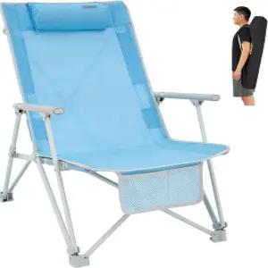 WEJOY 접이식 거미줄 잔디 해변 의자 - 캠핑 정원 콘서트 페스티벌 및 샌드 피크닉 BBQ를 위한 견고한