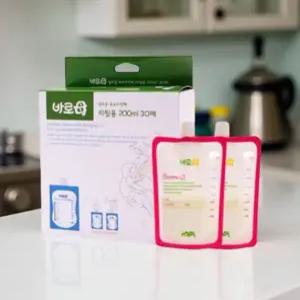 모유저장팩 일회용 저장팩 변온 온도감지 모유 국내 이유식 리필 200ml 30매