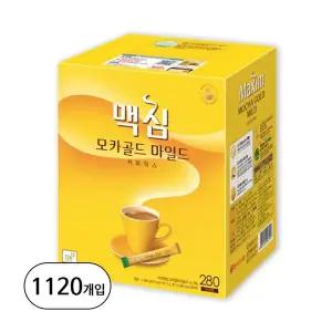 (동서) O3K3M1Y4 맥심 카골드 마일드 커피믹스 12g (280Tx4) 총1120개입