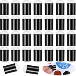 Thinp 30개 핑거 스펀지 도버 페인팅 페이스 부드러운 헤드 공예 드로잉 아트 잉크 분필 카드 만들기용