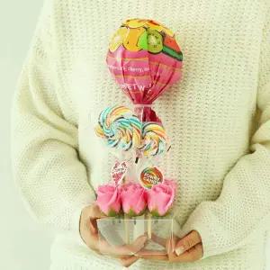 왕츄파춥스 O7E2I0Q9 롤리팝 막대사탕 핑크