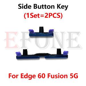Motorola Edge 60 Fusion 5G용 전원 버튼 ON OFF 볼륨 업 다운 측면 키