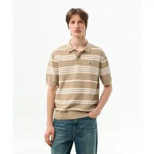 TOMMY HILFIGER 코튼 블렌드 폴로 셔츠 (T12G1KPN260MT20BJ) T12G1KPN260MT20BJ 134914