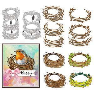베네크리에이트 네스트 프레임 스틸 종이 앨범 엠보싱 사진 제작용 다이 카드 DIY 스크랩북 버드네스트 제작 카본 장식용 메탈