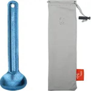 TiTo 티타늄 롱핸들 스팍 및 스푼 초경량 포터블 플랫웨어 야외 캠핑 배낭 여행용 피크닉 식기 브라이트