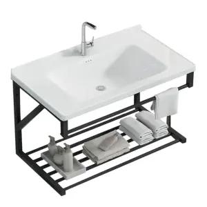 스탠드 세면대 간이세면대 이동형 세면기 심플 소형 욕실 세면대하수도