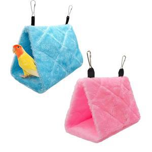 2PCS 텐트 잠자는 X4 코카티엘스 코누어 따뜻한 동굴 잉꼬 플러시 둥지 껴안기 에클렉투스 앵무새 러브버드 X5 케이지 침대 은신처 오두막 해먹 매달기 코카투