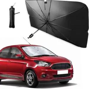 1Pcs 자동차 앞유리 자외선 차단 우산 접이식 31인치 x 55인치 실내 액세서리 대부분의 적합
