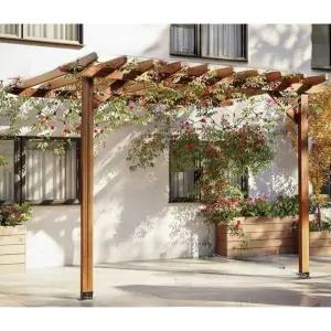 원목 파고라 원두막 정자 흡연실 테라스 옥상 격자 파빌리온  야외마당