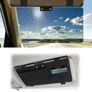 안전한 주행 자외선 차단/보호를 위한 OBVEDE 2PCS Sun Visor Extender 자동차 Blocker UV400 안티 글레어