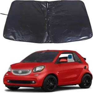 벤츠 스마트용 윈드실드 선쉐이드 2인용 453 451 450 2016-2021 전면 유리창 폴더블 반사형 선바이저