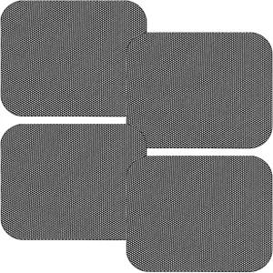 Tuxihap 4PCS 차량 측면 창문 선쉐이드 - 재사용 가능한 워셔블 정적 접착 필름 그늘막 스티커 자외선 차단