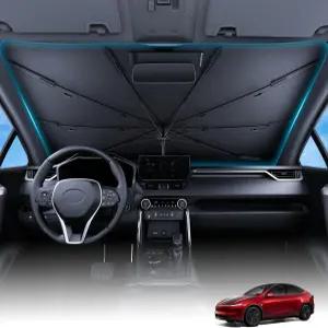 위구 스쉴드 자동차 앞유리 선쉐이드 100 블록 4세대 냉각 기술 반사 단열재 휴대용 접이식 전면 창문 우산