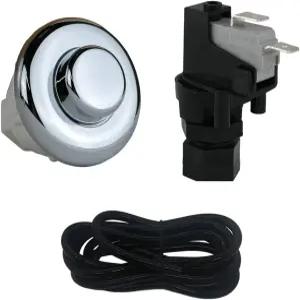 하이드라바츠 월풀 공압 공기 버튼 수리 키트 크롬 마감 호스로 스위치 고정 스파 온수 욕조 쓰레기 처리