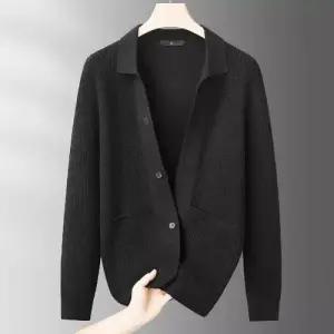 남친 니트 카디건 숄칼라 오버사이즈 봄가을 싱글 스웨터 상의 MODU3