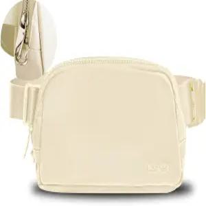 여성 및 남성용 방지 패니 팩 여행 하이킹 러닝 방수 벨트 가방 데일리 에센셜 정리함 베이지색 미끄럼