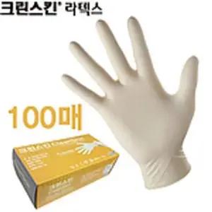 위생장갑 고탄력 일회용 고무장갑 라텍스 장갑 1BOX(100매)