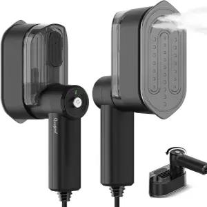 의류용 여행용 찜기 소형 다리미 - 1000W 휴대용 미니 10초 빠른 열 8FT 코드가 있는 접이식 손잡이 대학