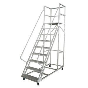 슈퍼마켓 창고의 카고트럭 탈착식 화물 정리 및 픽업 이동식 플랫폼 창고에서 타기