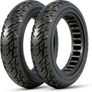 10x2.125 스쿠터 타이어 고트락스 G4 Xr V2 나인봇 F25 F65 히보이 S2 프로용 2팩 10인치 솔리드 고무 교체