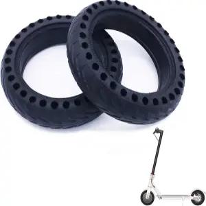 Z-FIRST 2Pcs 솔리드 타이어 8.5인치 전기 스쿠터 휠 교체 8-1/2인치 전방 또는 후방 허니콤 Xiaomi Mijia