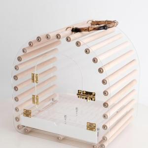 앵무새 이동장 새장 횃대 이동 하우스 산책 앵무새놀이터 평지붕 조류용품 종달새 특대