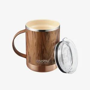 아소부 세라믹코팅 얼티밋 머그 360ml - 우드 우드108719