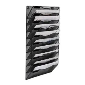 벽걸이 파일꽂이 사무실 블랙 문서보관함 거치대