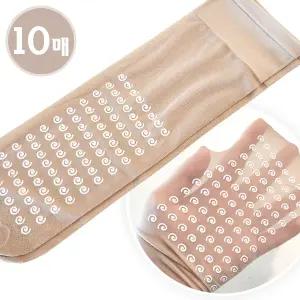 [보리보리/제이코튼]쫀존한 발목스타킹 스타킹양말 10켤레 벌크 미끄럼방지 발바닥 실리콘