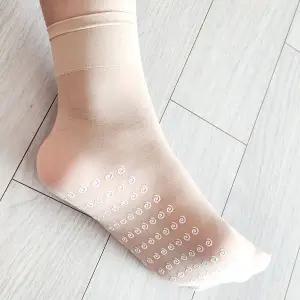 [보리보리/제이코튼]시스루 스타킹 살색 발목 스타킹 양말 데일리 삭스 1매 미끌방지