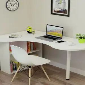 코너책상 라운드 숙소 기역자 공간활용 책상 ㄱ자