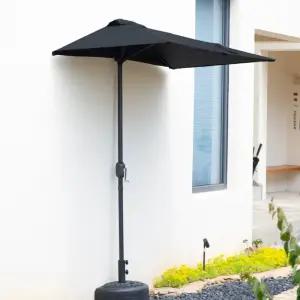 반쪽 어닝 벽면 테라스 파라솔 야외 하프 천막 카페