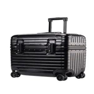 승무원캐리어 풀메탈 캐리어 여행용 16인치 위로열리는