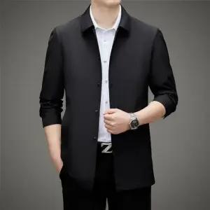 원더우면 남사친 봄 가을 재킷 초중년 칼라 라이트 간부 비즈니스 긴 코트 OPH3