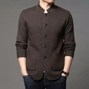 원더우면 니트 춘추 캐주얼 남친 재킷 가디건 솔리드 하프코트 상의 OPH3