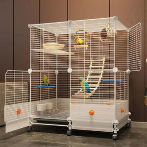 앵무새 새장 바퀴달린 애완조 날림장 투명 반려 바퀴달린새장 대형새장 버드파크 버드케