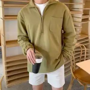 남친 가을 캐주얼 맨투맨 상의 오버핏 카라넥티 코디룩 풀오버 인기3