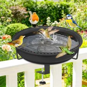 야외용 요아데호아 야외 조류 목욕 분리 가능한 플라스틱 대야가 있는 방청 금속 클램프 및 사육장 야생