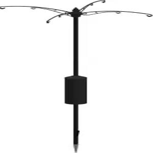 새 모이통/플랜터용 라쿤 버스터 가디언 폴 불스 레벨 및 토크 바 포함 헤비 듀티 직경 1.5인치 8피트 설치